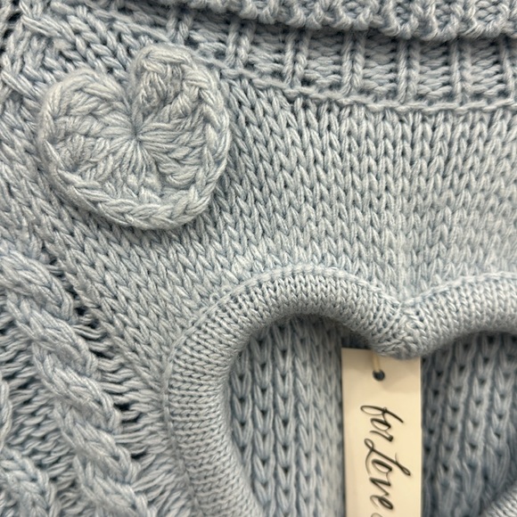 NEW for love and lemons rebecca heart sweater - Picture 5 of 5